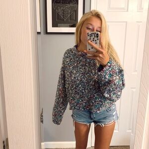 Concrete multi color knit sweater